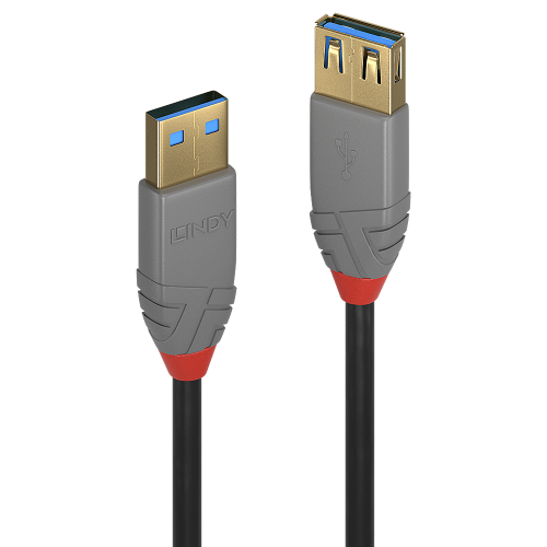 36603-Lindy 36760 cable USB USB 3.2 Gen 1 (3.1 Gen 1) 0,5 m USB A Negro