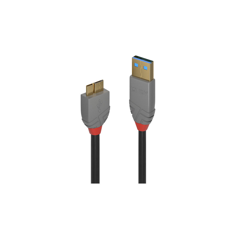36615-Lindy 36767 cable USB USB 3.2 Gen 1 (3.1 Gen 1) 2 m USB A Micro-USB B Negro