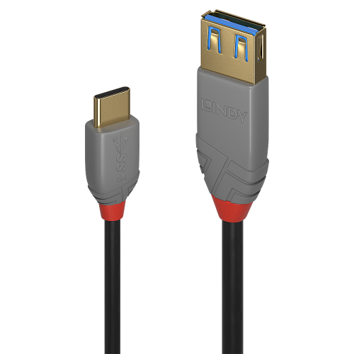 36653-Lindy 36895 cable USB USB 3.2 Gen 2 (3.1 Gen 2) 0,15 m USB C USB A Negro