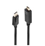 36693-Lindy 36924 adaptador de cable de video 5 m DisplayPort HDMI tipo A (Estandar) Negro