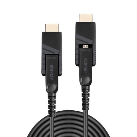 36807-Lindy 38322 cable HDMI 30 m HDMI tipo D (Micro) Negro