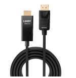 36903-Lindy 40927 adaptador de cable de video 3 m DisplayPort HDMI tipo A (Estandar) Negro