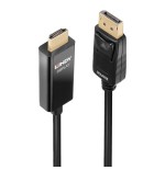 36904-Lindy 40928 adaptador de cable de video 5 m DisplayPort HDMI tipo A (Estandar) Negro