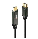 36910-Lindy 40932 adaptador de cable de video 3 m DisplayPort HDMI Negro