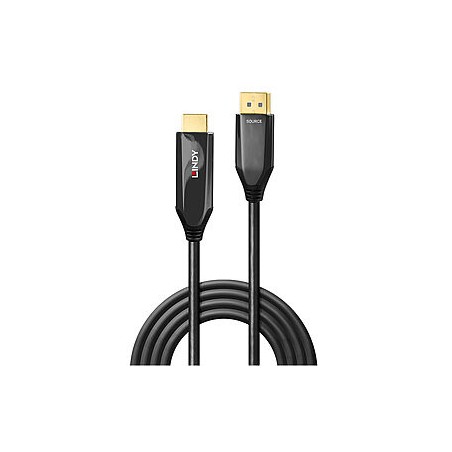 36911-Lindy 40932 adaptador de cable de video 3 m DisplayPort HDMI Negro
