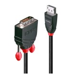 36936-Lindy 41491 adaptador de cable de video 2 m DisplayPort DVI-D Negro