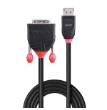 36941-Lindy 41493 adaptador de cable de video 5 m DVI-D DisplayPort Negro
