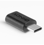 36982-Lindy 41893 cambiador de genero para cable USB 3.2 Type C Negro