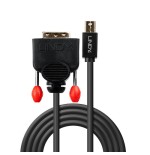 37000-Lindy 41952 adaptador de cable de video 2 m Mini DisplayPort DVI-D Negro