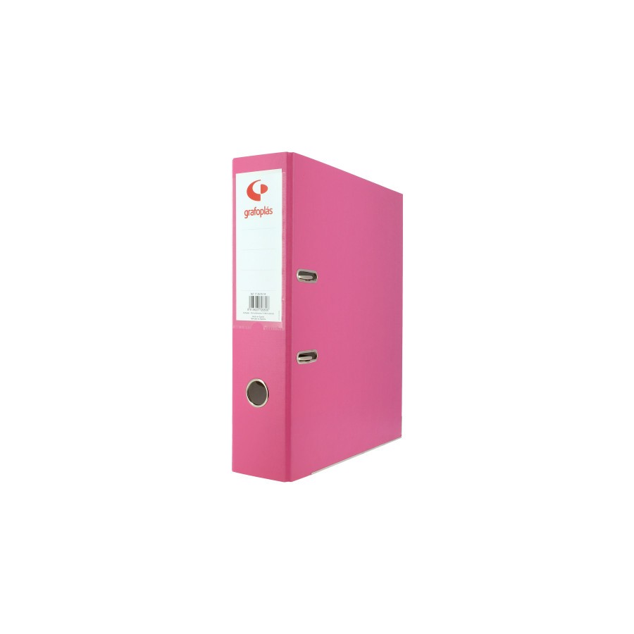 3706-ARCHIVADOR PALANCA 65 COLOR ROSA A4 LOMO ANCHO 290X320X75 GRAFOPLAS 17269554