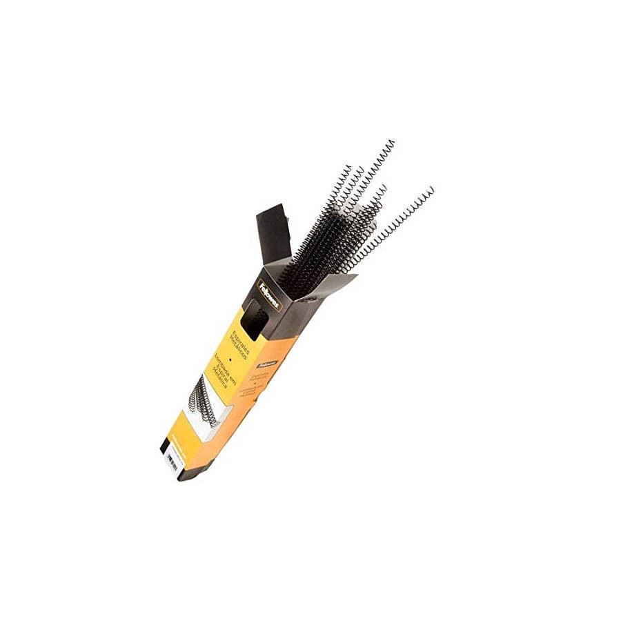 372-PACK 100 ESPIRALES METALICAS 8 MM. NEGRO FELLOWES 5110101