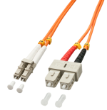 37204-Lindy LC/SC 2m Cable de fibra optica e InfiniBand Multicolor, Naranja