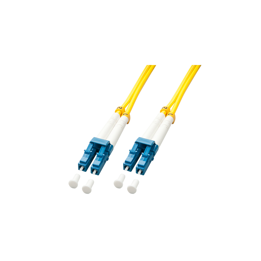 37563-Lindy 47456 Cable de fibra optica e InfiniBand 20 m LC Amarillo