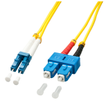 37573-Lindy 47474 Cable de fibra optica e InfiniBand 10 m LC SC Amarillo