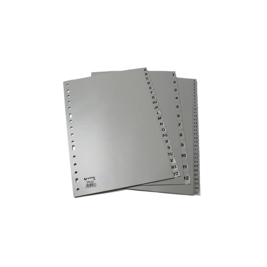 3773-JUEGO NUMERICO XS 1-31 FOLIO POLIPROPILENO GRIS GRAFOPLAS 44410071 3773-JUEGO NUMERICO XS 1-31 FOLIO POLIPROPILENO GRIS GRAFOPLAS 44410071
