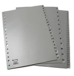 3773-JUEGO NUMERICO XS 1-31 FOLIO POLIPROPILENO GRIS GRAFOPLAS 44410071