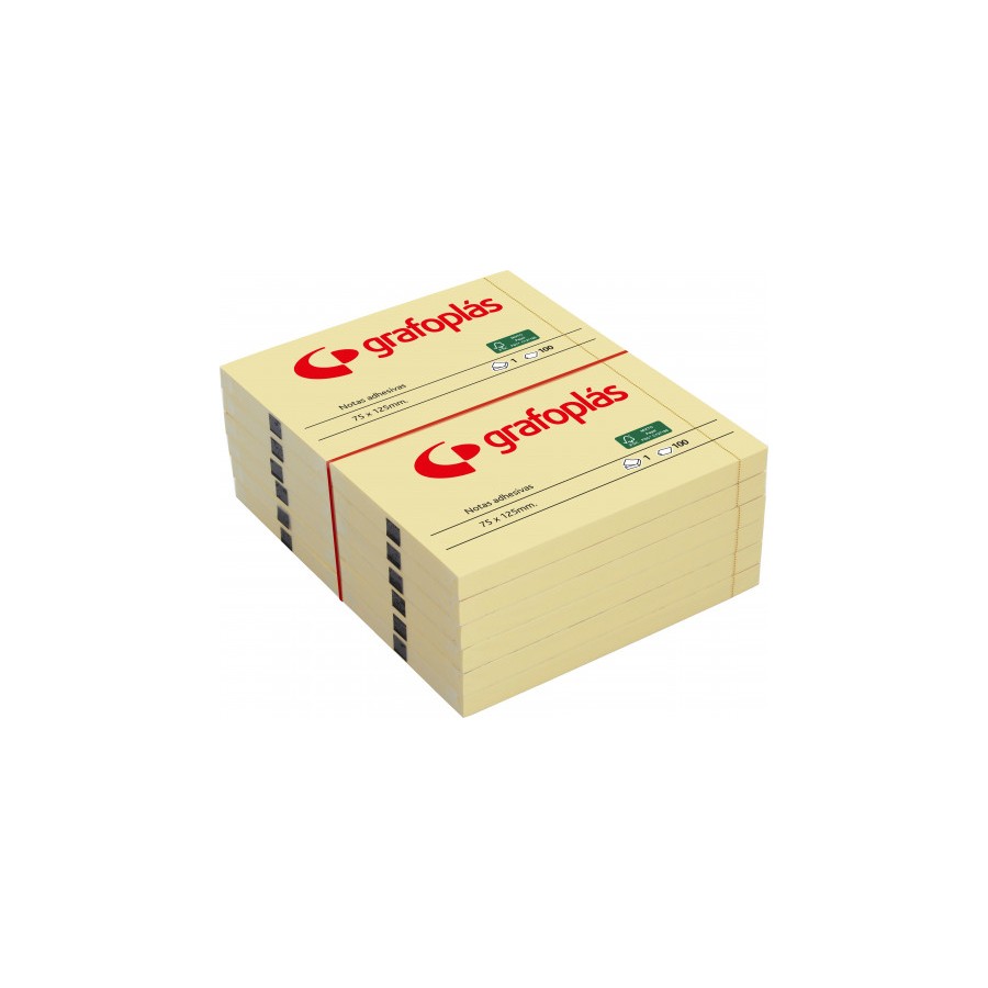 3786-PACK3 BLOC 100 NOTAS ADHESIVAS 40X50MM AMARILLAS GRAFOPLAS 65205360 3786-PACK3 BLOC 100 NOTAS ADHESIVAS 40X50MM AMARILLAS GRAFOPLAS 65205360