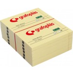 3786-PACK3 BLOC 100 NOTAS ADHESIVAS 40X50MM AMARILLAS GRAFOPLAS 65205360