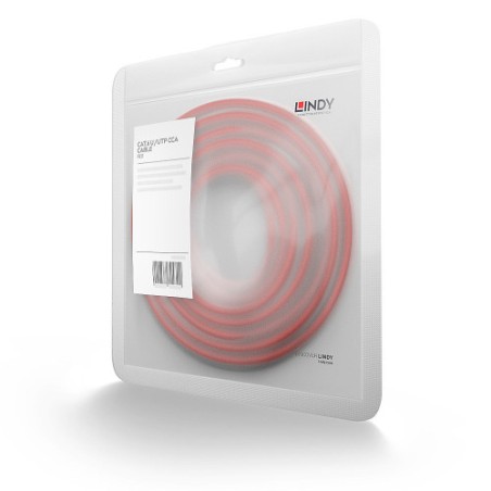 38252-Lindy 48182 cable de red Rojo 1 m Cat6 U/UTP (UTP)