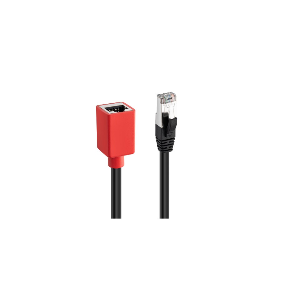 38306-Lindy 60189 cable de red Negro, Rojo 0,2 m Cat6a
