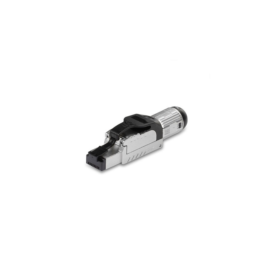 38310-Lindy 62411 conector RJ45 Negro, Plata