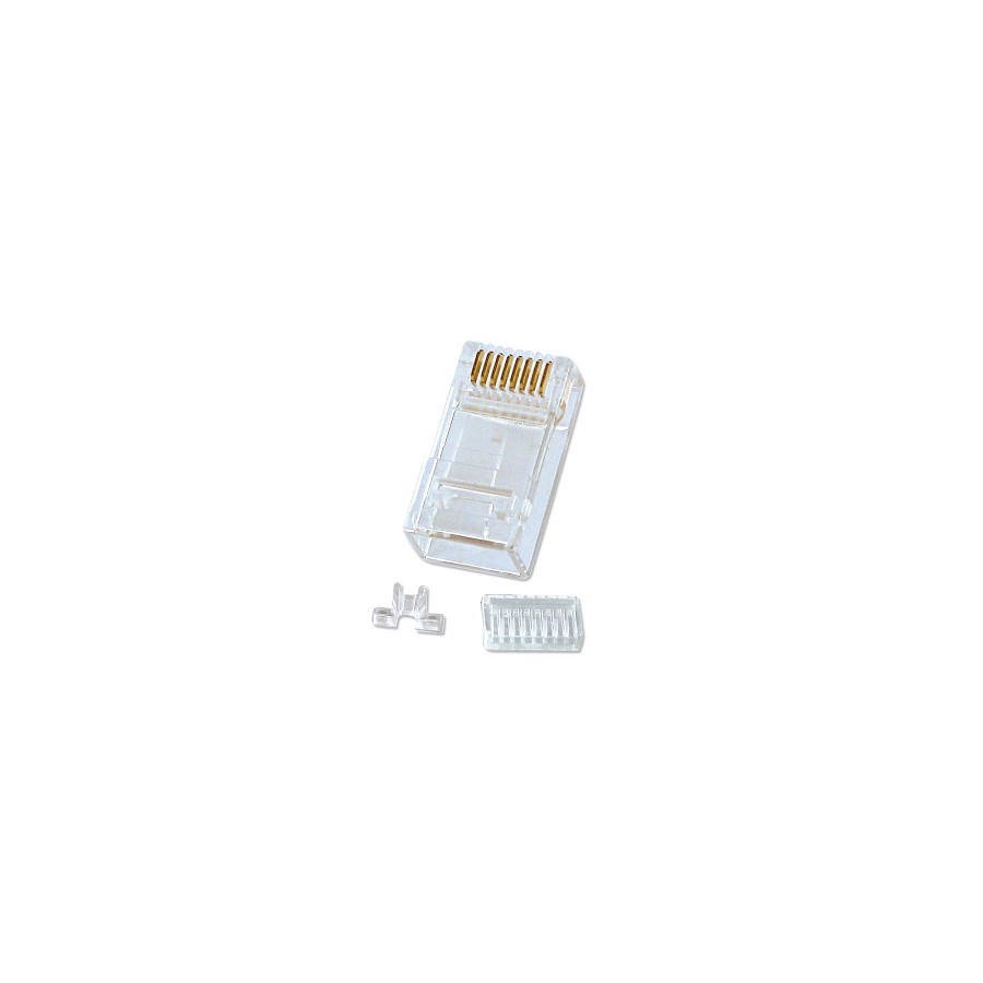 38312-Lindy 62430 conector RJ-45 8-pin cat.6 Transparente