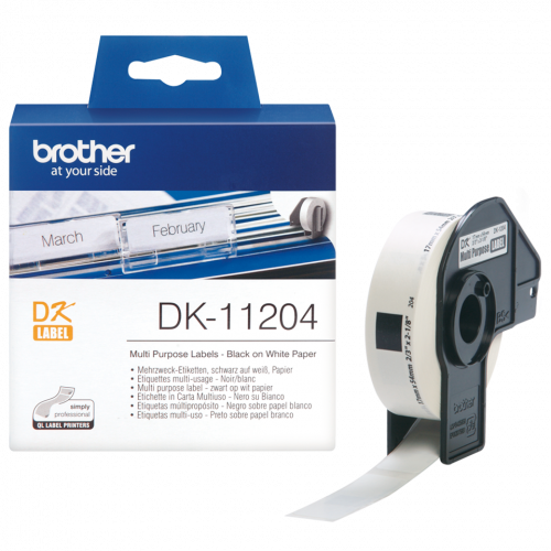 3833-Brother Etiquetas precortadas multiproposito (papel termico)