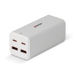 38360-Lindy 73441 cargador de dispositivo movil Universal Blanco Corriente alterna Carga rapida Interior