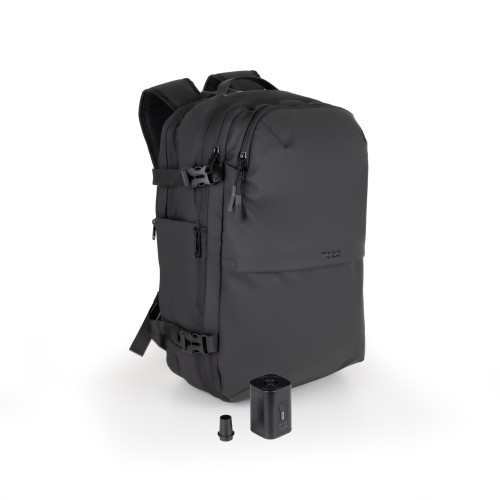 38399-TooQ Mochila de viaje con sistema de compresion al vacio y bomba de aire