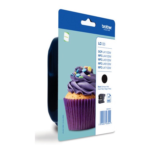 3840-BROTHER TINTA LC123BKBP  MFC-J4410DW/MFC-J4510DW,MFCJ4710DW/