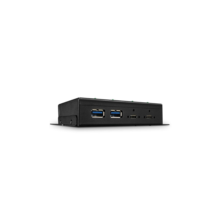 38484-Lindy 43094 hub de interfaz USB 3.2 Gen 2 (3.1 Gen 2) Type-C 10000 Mbit/s Negro