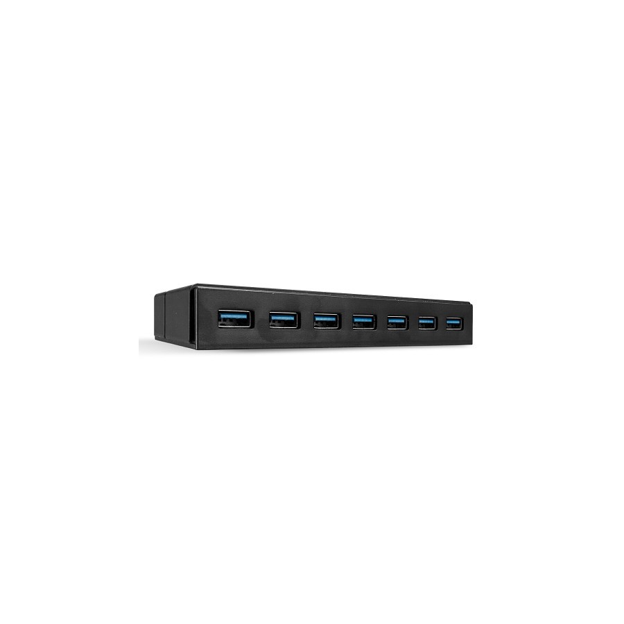 38490-Lindy 43228 hub de interfaz USB 3.2 Gen 1 (3.1 Gen 1) Type-A 5000 Mbit/s Negro