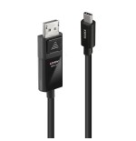 38537-Lindy 43342 adaptador de cable de video 2 m USB Tipo C DisplayPort Negro