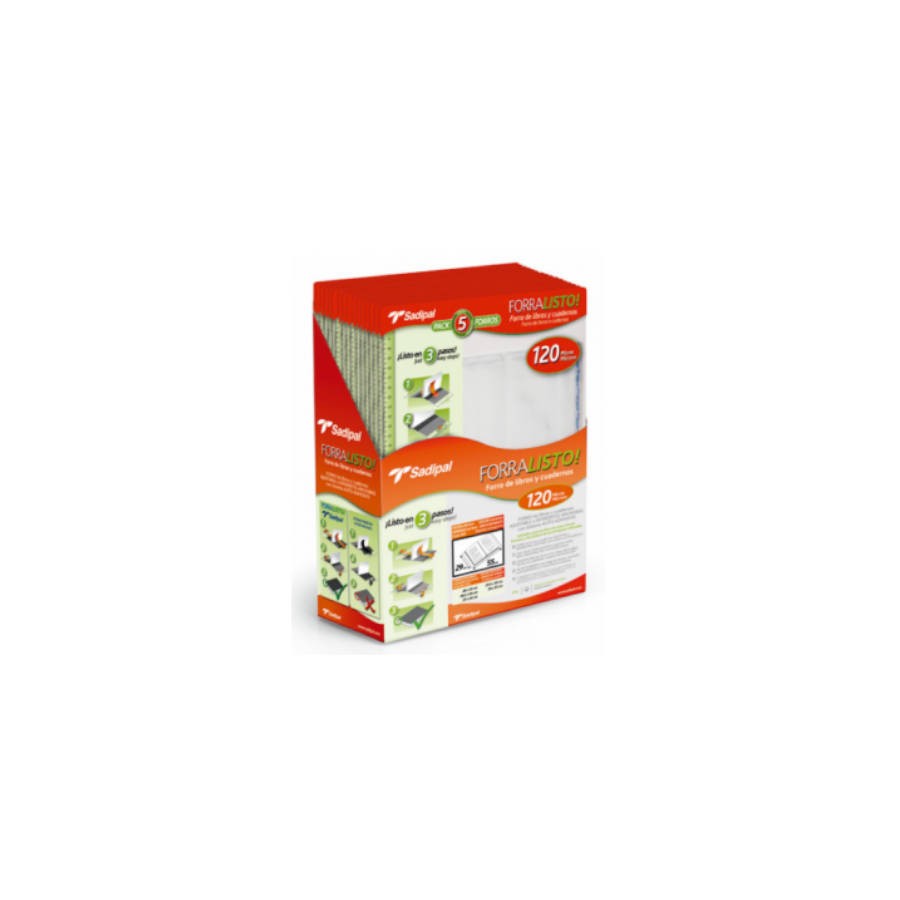 3866-BLISTER 5 FUNDAS DE FORRO CON 2 SOLAPAS AJUSTABLES 30 CM SADIPAL 02217 3866-BLISTER 5 FUNDAS DE FORRO CON 2 SOLAPAS AJUSTABLES 30 CM SADIPAL 02217
