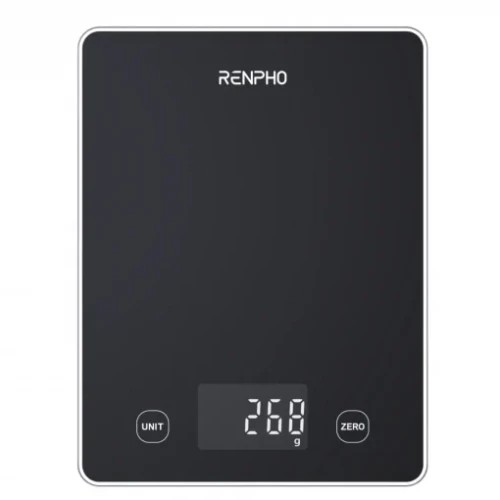 38698-RENPHO  CALIBRA 1L - SMART NUTRITION SCALE - BLE - 3AAA - BLACK GLASS (UP TO 22LB/10KG)