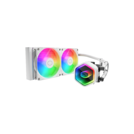 38710-VENTILADOR CPU COOLER MASTER REFRIGERACION LIQUIDA MASTERLIQUID 240 CORE II BLANCO (MLW-D24M-A18PA-RW)