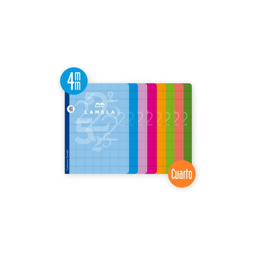 3879-LIBRETA CUBIERTA BASICA FORMATO A4 RAYADO 4 MM 50 HOJAS SURTIDOS LAMELA 06A4004 3879-LIBRETA CUBIERTA BASICA FORMATO A4 RAYADO 4 MM 50 HOJAS SURTIDOS LAMELA 06A4004