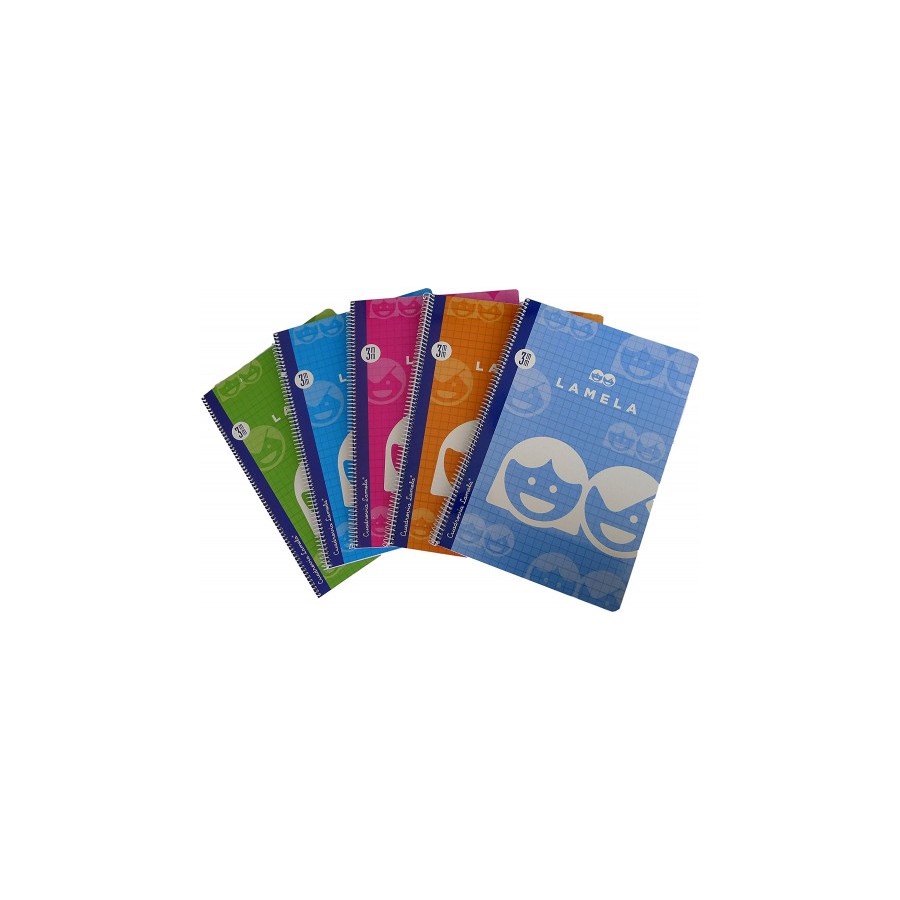 3881-CUADERNO BASICO FORMATO 4o 40 HOJAS RAYADO 3 MM SURTIDOS LAMELA 07003 3881-CUADERNO BASICO FORMATO 4o 40 HOJAS RAYADO 3 MM SURTIDOS LAMELA 07003