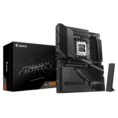 38826-GIGABYTE B850 AORUS STEALTH Placa Base - CPUs AMD Ryzen Serie 9000, VRM digital de 14+2+2 fases, hasta 8200 MHz DD