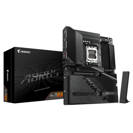 38826-GIGABYTE B850 AORUS STEALTH Placa Base - CPUs AMD Ryzen Serie 9000, VRM digital de 14+2+2 fases, hasta 8200 MHz DD
