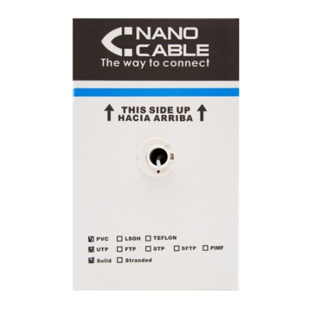 38875-Nanocable 10.20.0504-EXT-BK cable de red Negro 305 m Cat6 U/UTP (UTP)