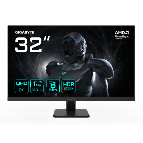 38901-GIGABYTE GS32QA Monitor Gaming 32" QHD - 2560 x 1440, 180Hz, 1ms, 300 cd/m2, FreeSync Premium, HDR Ready, HDMI 2.0