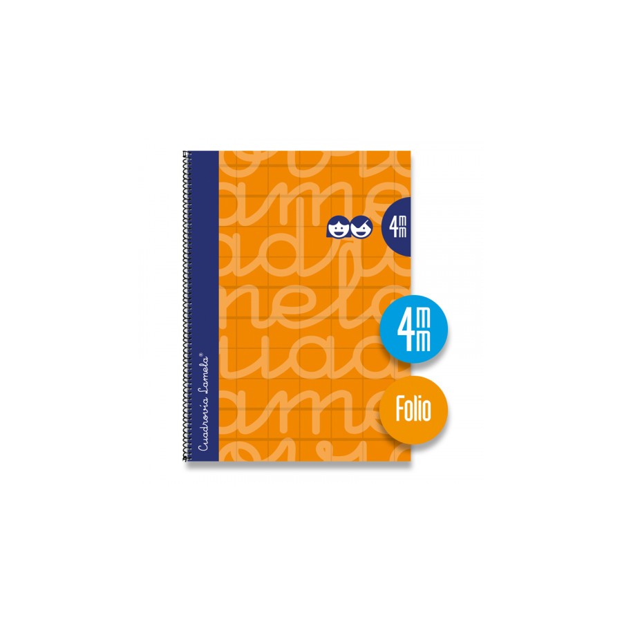 3894-CUADERNO FOLIO FORRADO RAYADO 4 MM NARANJA LAMELA 7FTE004N 3894-CUADERNO FOLIO FORRADO RAYADO 4 MM NARANJA LAMELA 7FTE004N