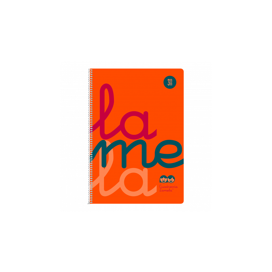 3896-CUADERNO FOLIO PLASTIC RAYADO 3 MM 80 HOJAS 90 GRS NARANJA LAMELA 7FTP003N 3896-CUADERNO FOLIO PLASTIC RAYADO 3 MM 80 HOJAS 90 GRS NARANJA LAMELA 7FTP003N