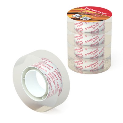PACK 4 CINTAS ADHESIVAS CRYSTAL 18MMX33M ERICH KRAUSE 59663
