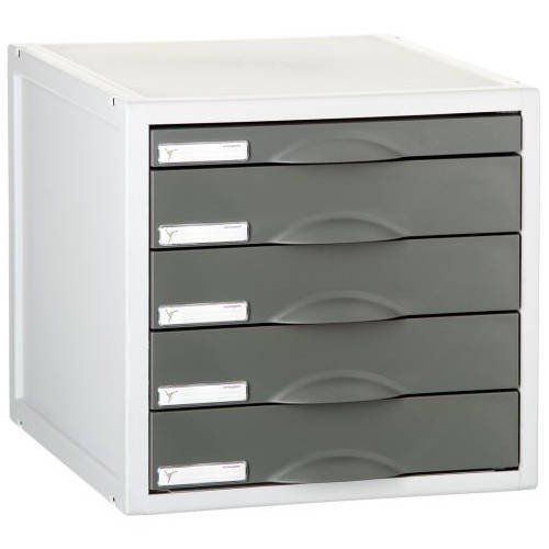 3911-MODULO ARCHISYSTEM DE 5 CAJONES 356X316X303 MM GRAFITO ARCHIVO 2000 8405C GF