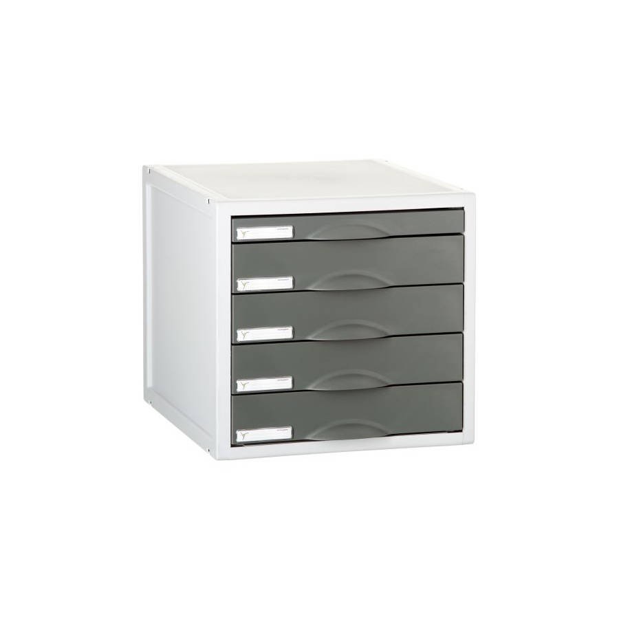 3911-MODULO ARCHISYSTEM DE 5 CAJONES 356X316X303 MM GRAFITO ARCHIVO 2000 8405C GF 3911-MODULO ARCHISYSTEM DE 5 CAJONES 356X316X303 MM GRAFITO ARCHIVO 2000 8405C GF