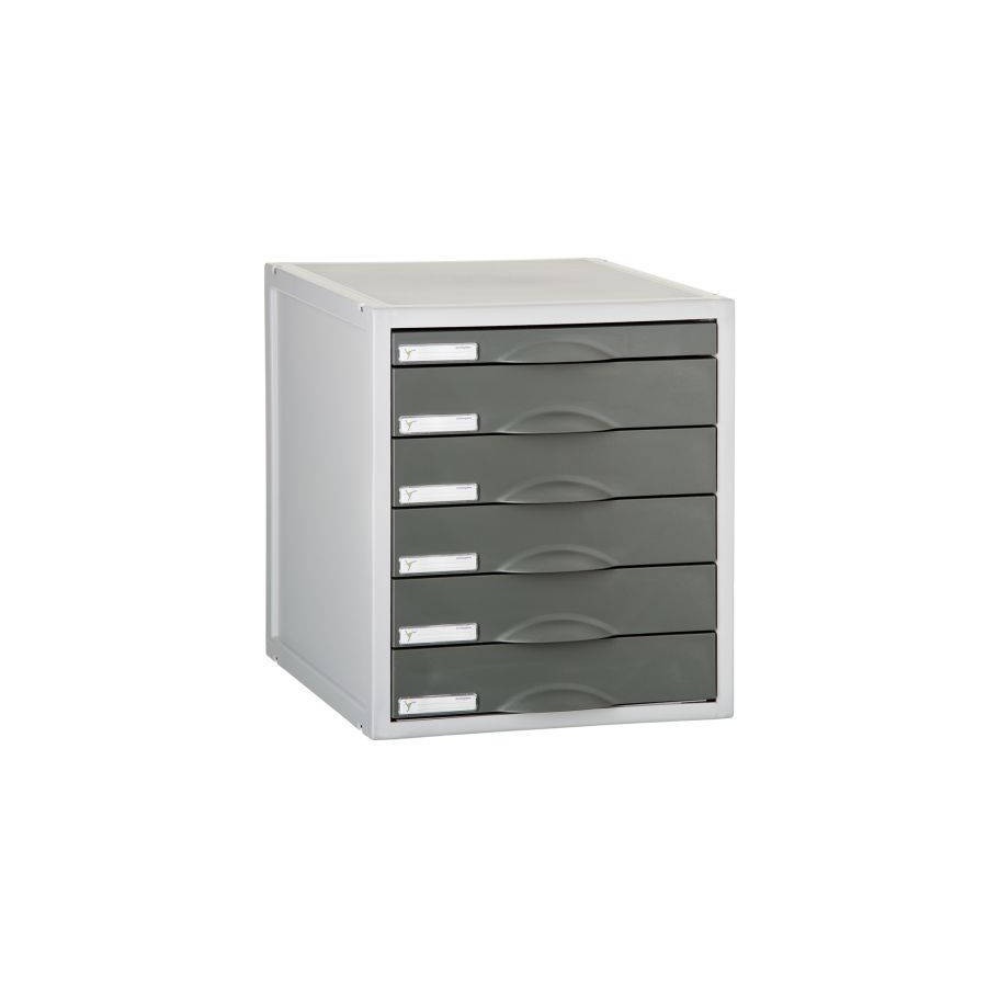3914-MODULO ARCHISYSTEM DE 6 CAJONES 356X316X362 MM GRAFITO ARCHIVO 2000 8206C GF 3914-MODULO ARCHISYSTEM DE 6 CAJONES 356X316X362 MM GRAFITO ARCHIVO 2000 8206C GF