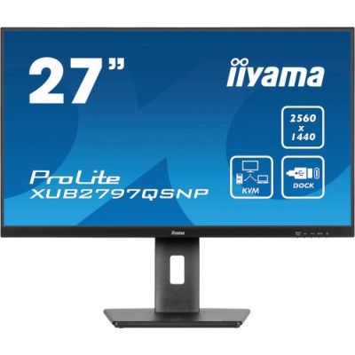 MONITOR IIYAMA PROLITE XUB2797QSNP 27 QHD 1440P IPS 100HZ 1MS SPEAKERS DP