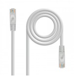 39175-Nanocable Cable de red latiguillo RJ45 LSZH Cat.6A UTP AWG24, Gris, 1.0 m